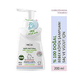 Incia Bebekler İçin Doğal Köpük Şampuanı Saç ve Vücut İçin 200 ml - 2