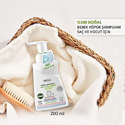 Incia Bebekler İçin Doğal Köpük Şampuanı Saç ve Vücut İçin 200 ml - 3