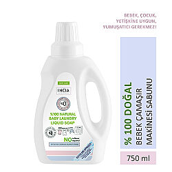 INCIA Doğal Bebek Çamaşır Makinesi Sabunu 750 ml - 2