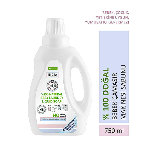 INCIA Doğal Bebek Çamaşır Makinesi Sabunu 750 ml - INCIA (1)