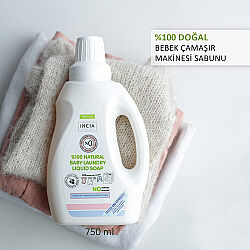 INCIA Doğal Bebek Çamaşır Makinesi Sabunu 750 ml - 3