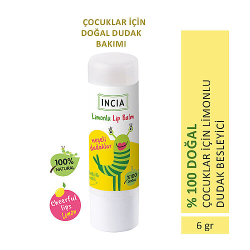 INCIA Bergamot & Limonlu Doğal Dudak Besleyici 6g - INCIA (1)