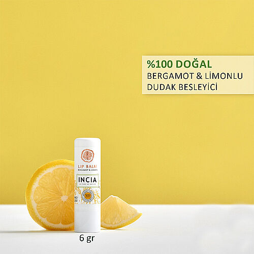 INCIA Bergamot & Limonlu Doğal Dudak Besleyici 6g - 3