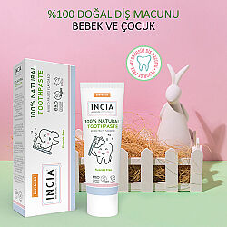 Incia Doğal Diş Macunu Bebek ve Çocuk Karışık Meyve Aromalı Florürsüz 50 ml - 3