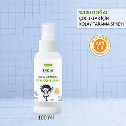 Incia Doğal Kolay Tarama Spreyi Çocuklar İçin Nemlendirici Parlaklaklaştırıcı Anti-Klit 100ml - 3