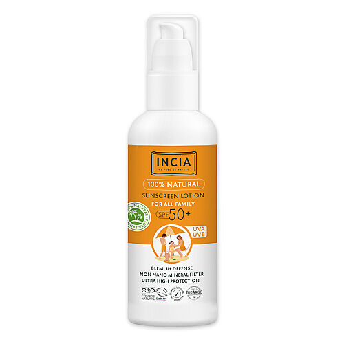 INCIA Doğal Tüm Aile için Güneş Losyonu Spf50+ 100 ml - INCIA
