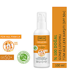 INCIA Doğal Tüm Aile için Güneş Losyonu Spf50+ 100 ml - 2