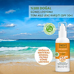 INCIA Doğal Tüm Aile için Güneş Losyonu Spf50+ 100 ml - 3