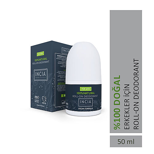 INCIA Doğal Roll-On Deodorant (Erkekler İçin) 50 ml - INCIA (1)
