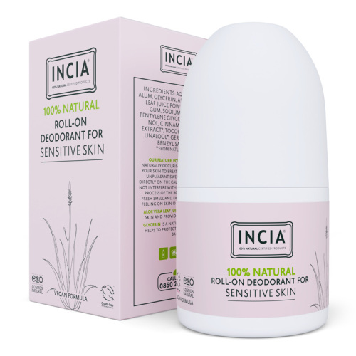 INCIA Hassas Ciltler İçin Doğal Roll-On Deodorant 50 ml - 1