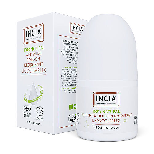 INCIA Beyazlatıcı Doğal Roll-On Deodorant 50 ml - INCIA