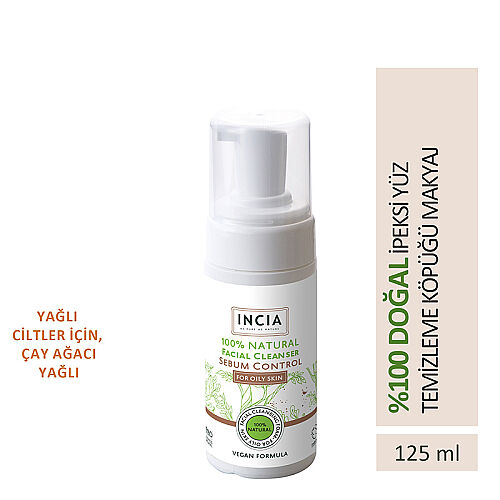 INCIA Yağlı Ciltler İçin Doğal Yüz Temizleyici 125 ml - INCIA (1)