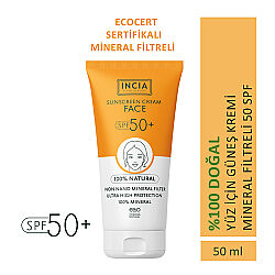 INCIA Yüz İçin %100 Doğal Güneş Kremi 50 SPF 50 ml - 2