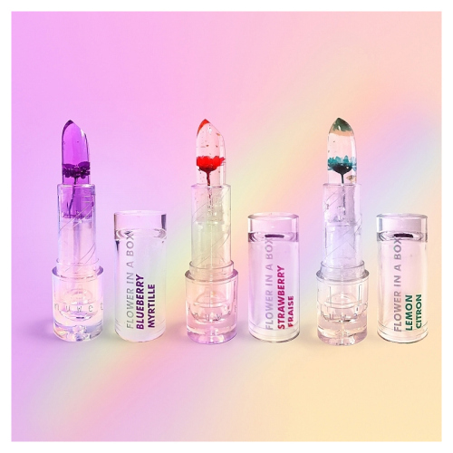 Inuwet Çiçek Detaylı Dudak Nemlendiricisi-Yaban Mersini Kokulu 3 gr - inuwet (1)