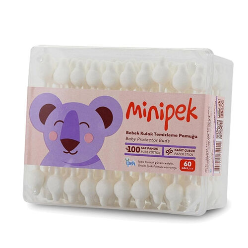 İpek Bebek Kulak Çubuğu Minipek 60 Adet - İpek