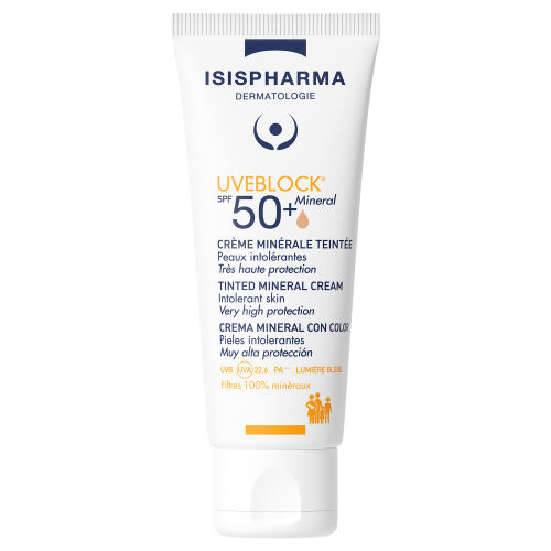 Isis Pharma Uveblock SPF 50+ Mineral Cream 40 ml - Renkli - ISIS PHARMA