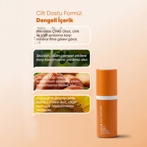 Iva Natura Organik Mineral Filtreli SPF50 Güneş Kremi 30 ml - 7