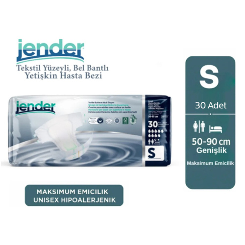 Jender Bel Bantlı Hasta Bezi 30 Adet - Small - Jender (1)