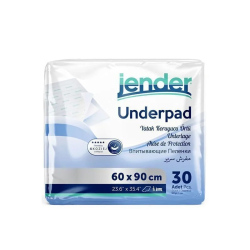 Jender Underpad Yatak Koruyucu Örtü 30 Adet - 60x90 cm - 1