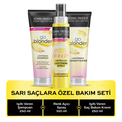 John Frieda Go Blonder Sarı Saçlara Özel Bakım Seti - 1