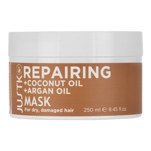 JUSTK Coconut Oil Argan Oil Reparing Mask 250 ml - JUSTK