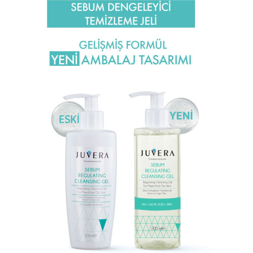 Juvera Sebum Regulating Cleansing Gel 200 ml - 2