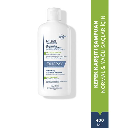Kelual Squanorm Yağlı Saçlar için Kepek Karşıtı Şampuan 400 ml - 3