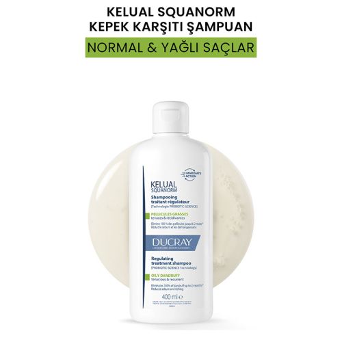 Kelual Squanorm Yağlı Saçlar için Kepek Karşıtı Şampuan 400 ml - 4