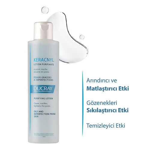 Keracnyl Yağlı ve Akneye Eğilimli Ciltler için Tonik 200 ml - Ducray (1)