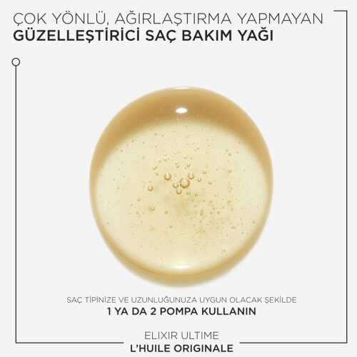Kerastase Elixir Ultime L Huile Originale Parlaklık Veren Saç Bakım Yağı 30 ml - 3