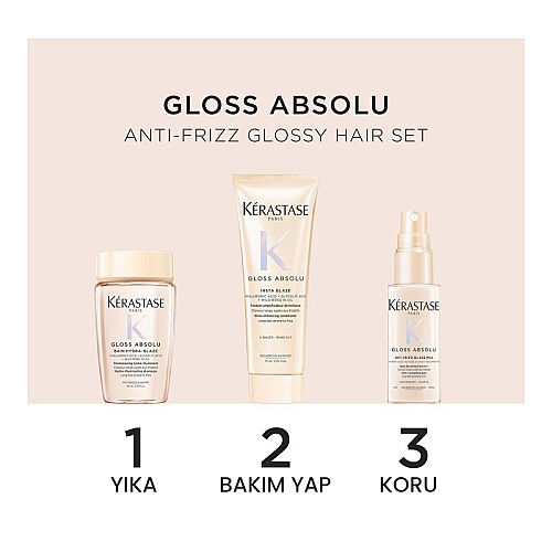 Kerastase Gloss Absolu Anti-Frizz Glossy Hair Set - Kerastase (1)