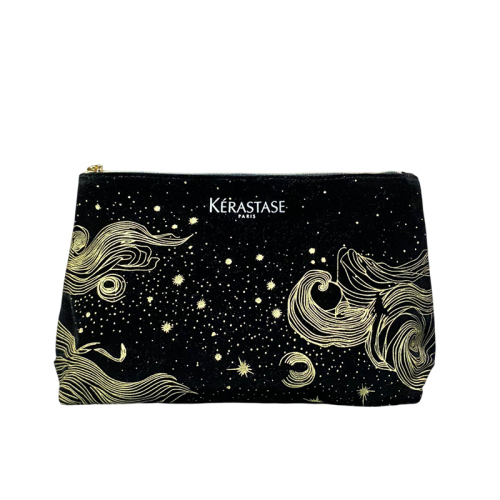 Kerastase Altın Simli Makyaj Çantası (Promosyon Ürünü)