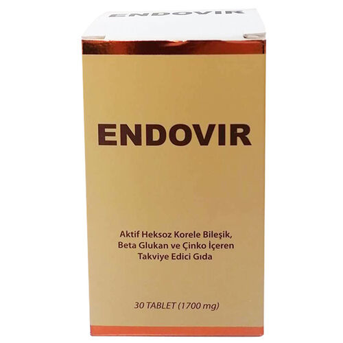 KRC Derma Endovir Beta Glukan ve Çinko İçeren Takviye Edici Gıda 30 Tablet - 1