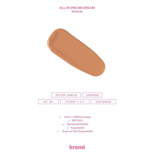 Kremi All IN One BB Cream 50 ml - Medium - 4