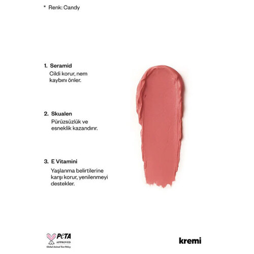 Kremi Kiss Blush Allık 10 gr - Candy - 3
