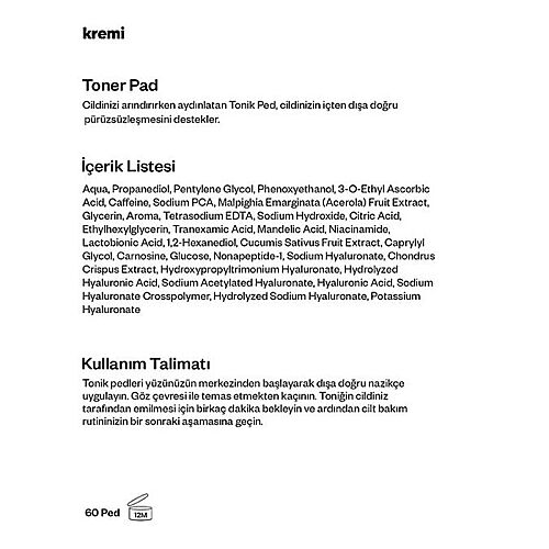 Kremi Toner Pad 60 Ped - 5