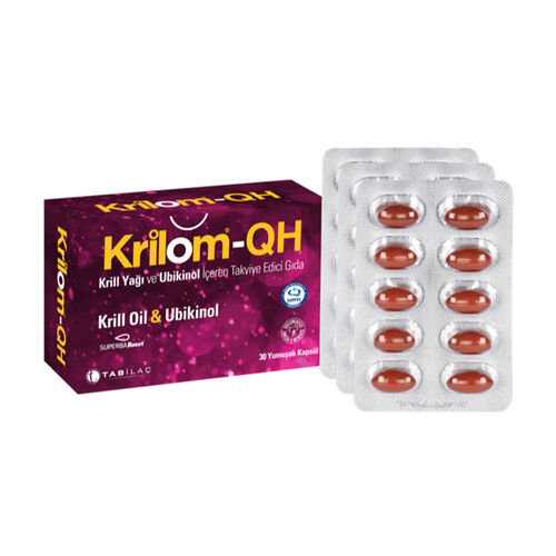 Krilom-QH Krill Oil & Ubikinol 30 Yumuşak Kapsül - 1