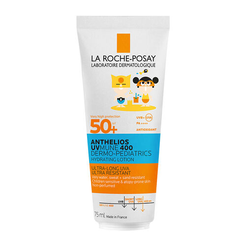 La Roche Posay - La Roche Posay Anthelios Dermo Pediatrics UVmune400 SPF50+ Hassas Ciltler ve Çocuklar İçin Güneş Koruyucu Vücut Sütü 75 ml