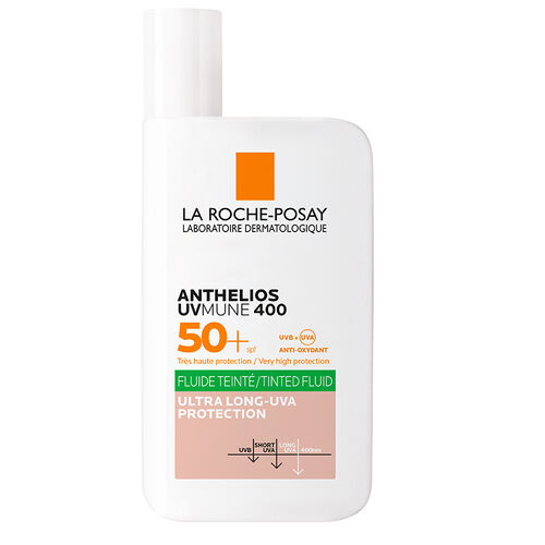 La Roche Posay - La Roche Posay Anthelios UVmune400 Oil Control Fluide SPF50+ Karma ve Yağlı İçin Renkli Yüz Güneş Kremi SPF50+ 50 ml