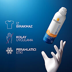 La Roche Posay Anthelios UVSPORT SPF50+ Güçlü Güneş Koruyucu Sprey 200 ml - 5