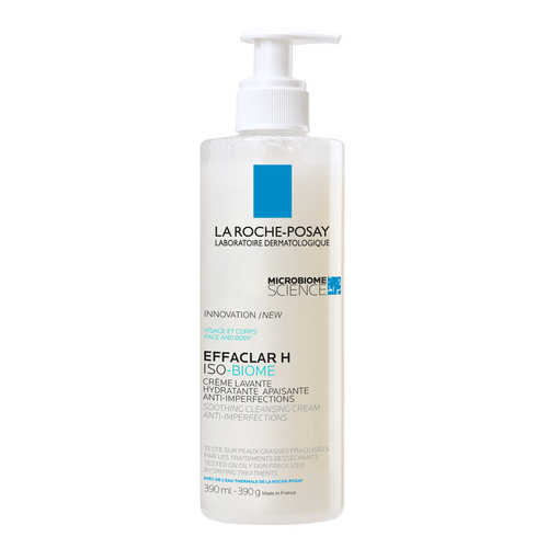 La Roche Posay - La Roche Posay Effaclar H Isobiome Lavant Kurutucu Etki Altındaki Yağlı ve Hassas Ciltler Için Yatıştırıcı ve Temizleyici Krem 390 ml