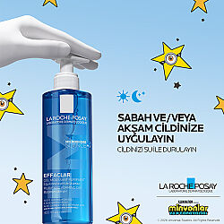 La Roche Posay Effaclar Jel Yağlı Ve Akneye Eğilimli Ciltler için Yüz Temizleme Jeli 400 ml - 6