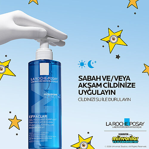 La Roche Posay Effaclar Jel Yağlı Ve Akneye Eğilimli Ciltler için Yüz Temizleme Jeli 400 ml - 6
