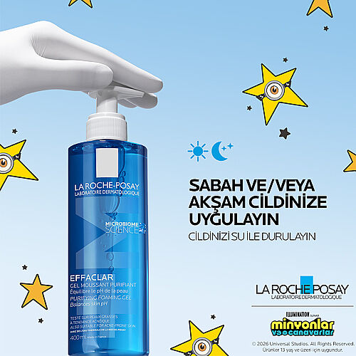 La Roche Posay Effaclar Jel Yağlı Ve Akneye Eğilimli Ciltler için Yüz Temizleme Jeli 400 ml - 6