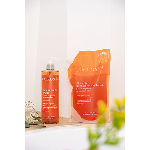 La Rosee Paris Organik Ayçiçek Çekirdeği Yağlı Temizleyici Duş Yağı Refill 800 ml - La Rosee Paris (1)