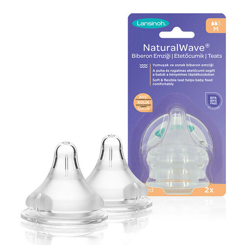Lansinoh Natural Wave Biberon Emziği - Orta Akış - Diğer