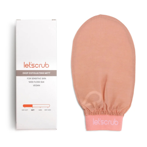 Letscrub %100 Floş İpek Duş Kesesi Hassas Ciltler Için - 1