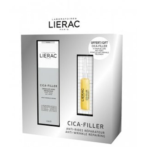 Lierac Cica-Filler Cream Kırışıklık Karşıtı Krem 40 ml + Cica-Filler Serum 10 ml - Lierac