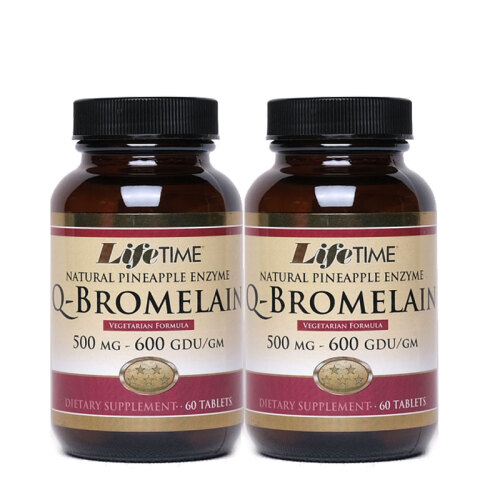 Lifetime Q-Bromelain 2 x 60 Tablets - 1