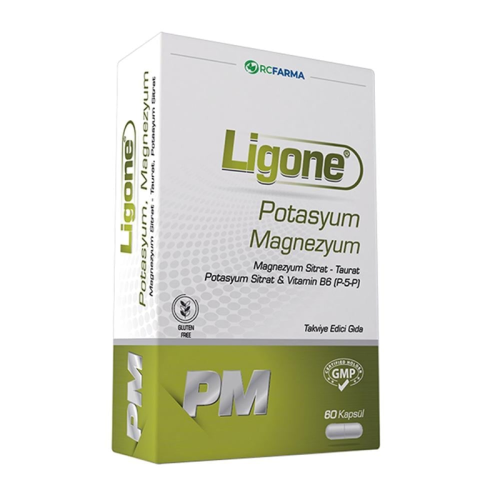 Ligone Potasyum Magnezyum Takviye Edici Gıda 60 Kapsül - RC Farma